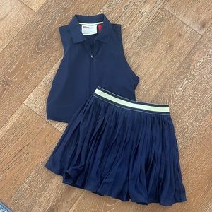 Wilson Limitless Mini Skirt and Cropped Sleeveless Polo